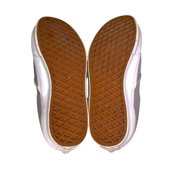 Vans Classic Slip On Silver Shoes With Box Kids Size 3.5 - Picture 7 of 16